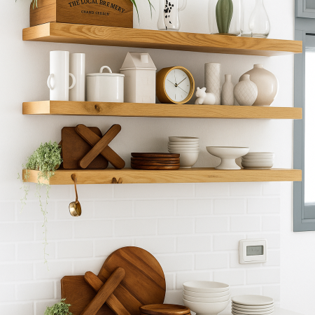 Rustic Charm Wall Shelves