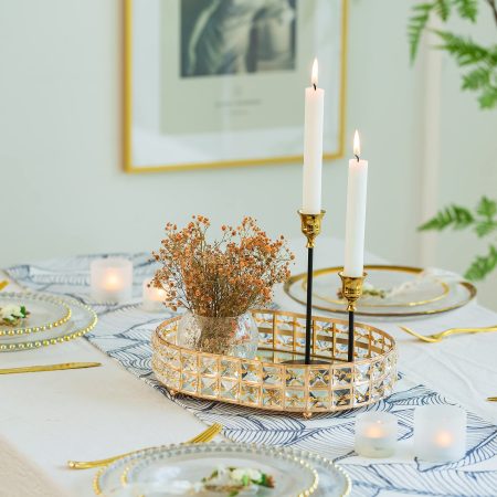 Crystal Candle Tray